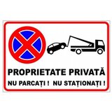 Nu parcati si nu stationati proprietate privata